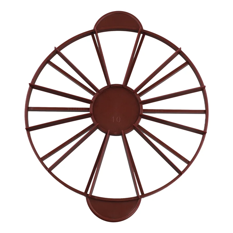 A74U Cake Divider Slice Pie Cake 10 / 12 Piece Equal Portion Marker Divider Dark Red