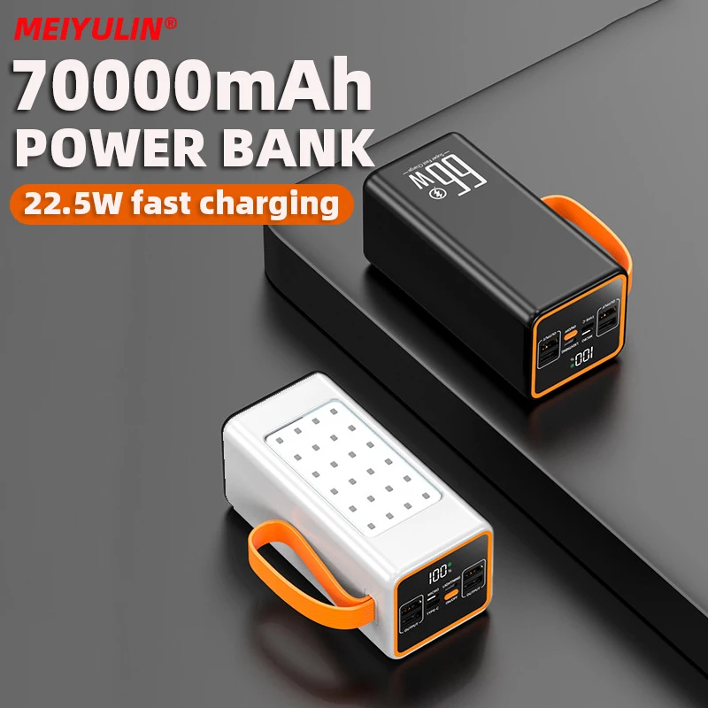 

Внешний аккумулятор большой емкости, 70000 мАч, 22,5 Вт, USB C, PD20W