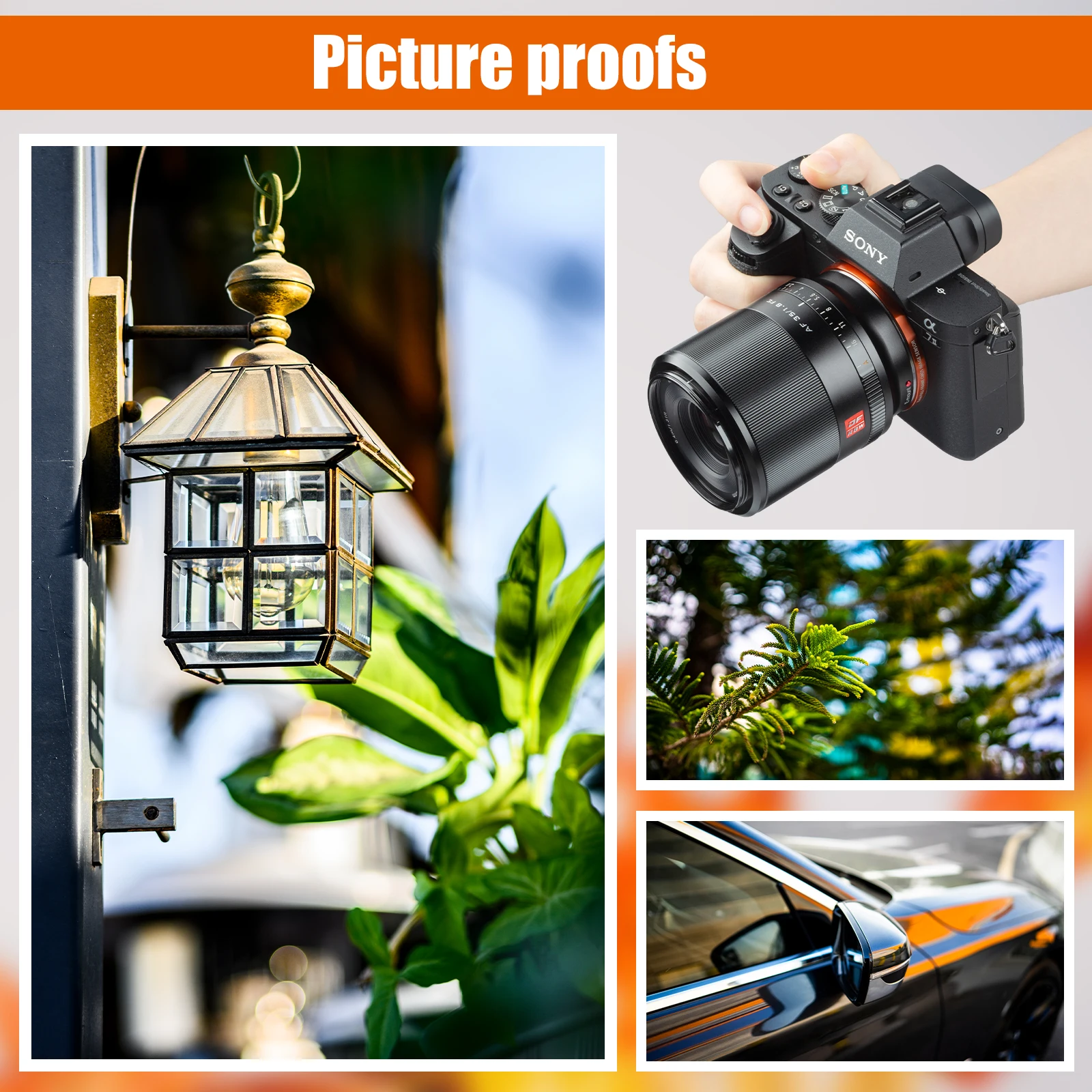 VILTROX เลนส์ F1.8เต็มเฟรม35มม. โฟกัสอัตโนมัติเลนส์ถ่ายภาพบุคคลรูรับแสงขนาดใหญ่ที่สำคัญสำหรับ Sony FE Mount SONY เลนส์กล้องถ่ายรูป A7III