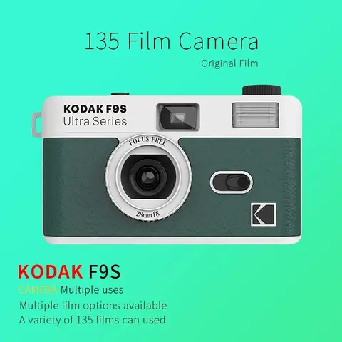 코닥 울트라 F9s 필름 카메라 35mm 코닥 클래식 카메라 코닥 울트라 F9 35mm 재사용 가능 필름 카메라 코닥 컬러플러스 200 필름 사용