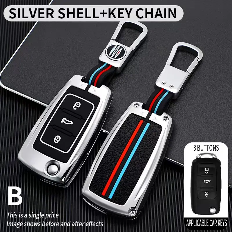 

for VOLKSWAGEN Car Key Case Cover Shell Fob For VW For Golf 8 MK8 ID-4 ID-6 For Skoda For Octavia A8 For Seat For Leon FR MK4 Fo