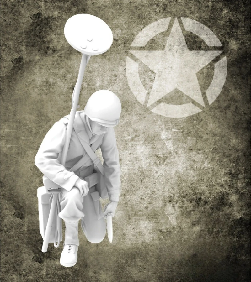 

1/35 Scale Die-Cast Resin Figure Model Kit WWII US Engineers Soldier Unassembled and Unpainted