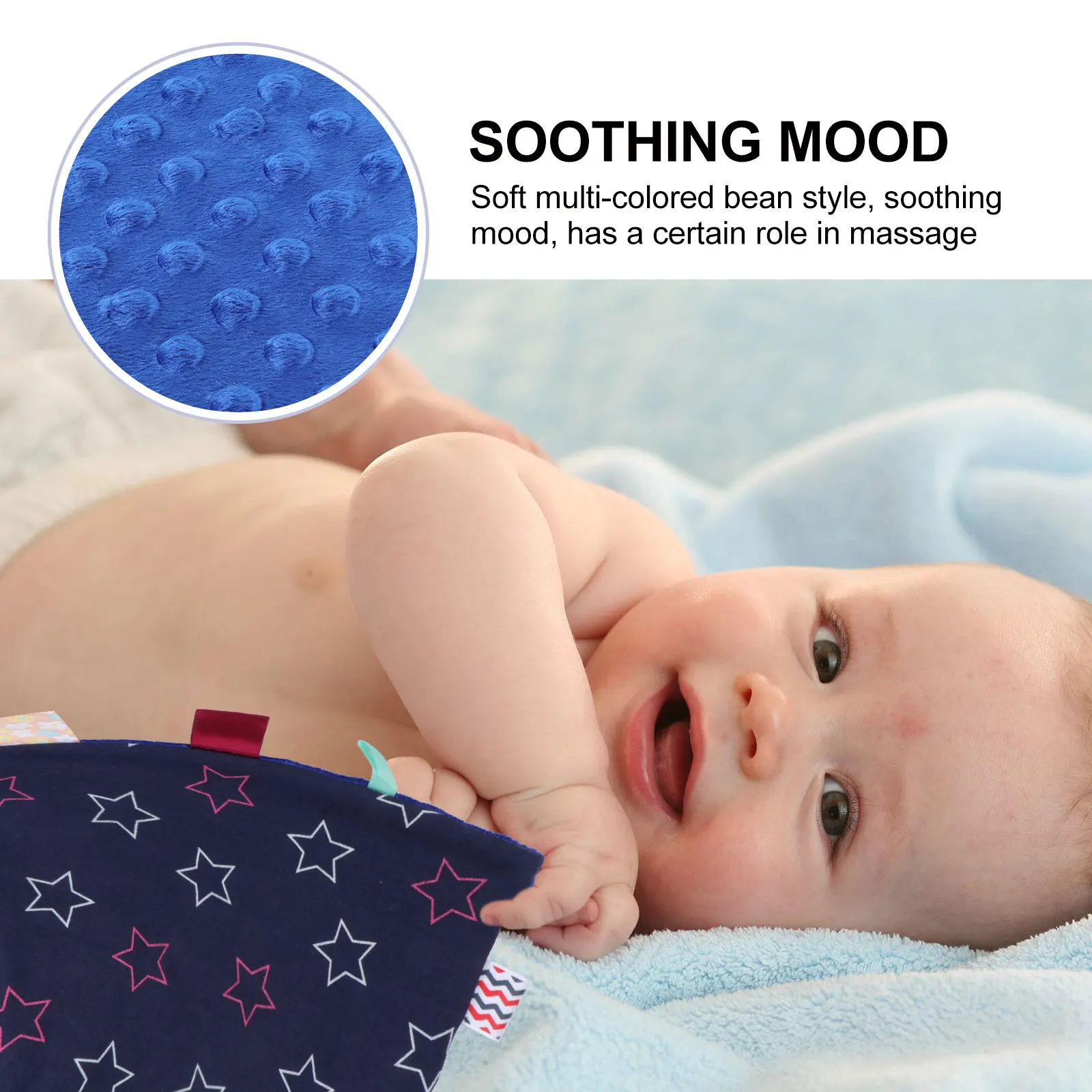 

Soothing Towel Comforting H kerchief Soft Multi Colored Durable Soothing Towel Knitting Infant Toddler Saliva Cloth