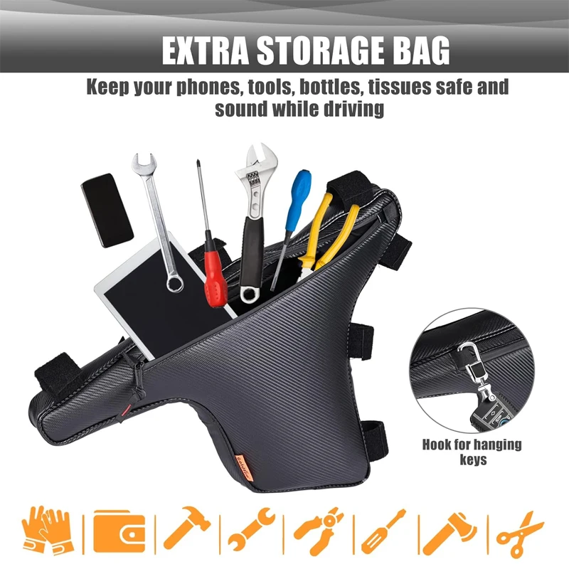 UTV Teryx KRX 1000 ملحقات الأسهم مثلث الجمالون حقيبة التخزين المنظم لكاواساكي Teryx KRX 1000 2020 + #4