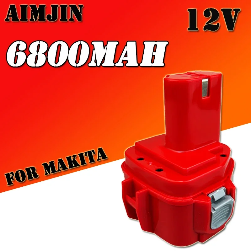 

12V 6800mAh For Makita PA12 Battery Ni-Mh 1200 1220 1201 1222 1233SA/B1235 192681-5 Cordless Tools Replacement Battery