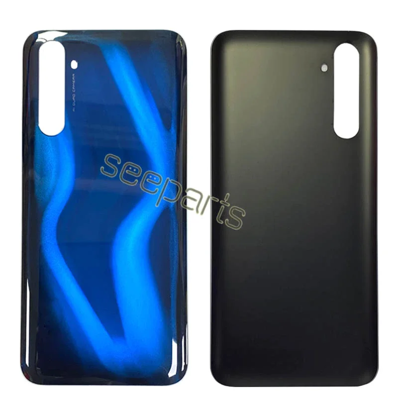 Cubierta de batería para Realme 6 Pro, carcasa trasera de cristal de 6,6 pulgadas para RMX2061, RMX2063, repuesto para Realme 6Pro