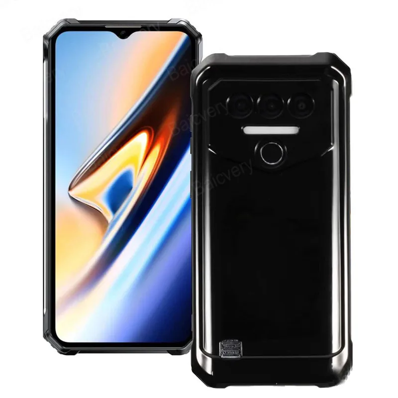 Phone Case Funda Coque For Oukitel WP38 Anti-Drop Black Clear Transparent Protective Shell TPU Shockproof Back Cover Capa