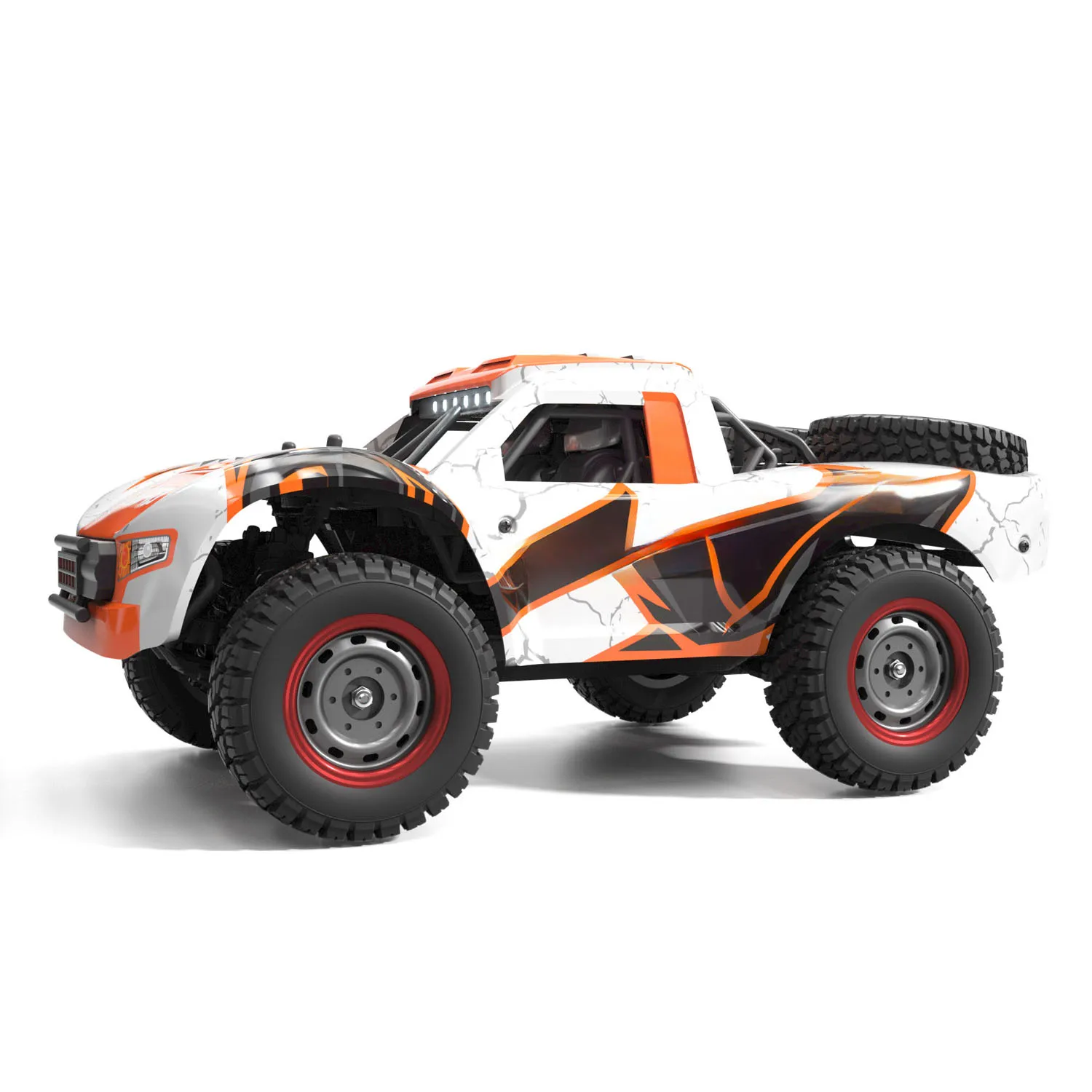 1/14 2,4G RC Hochgeschwindigkeits-Offroad-Fahrzeug 70KM/H Drahtlose Steuerung 4WD Auto Q130B Bürstenloser Motor Servo LED-Lichter RTR Modell – Detail 2