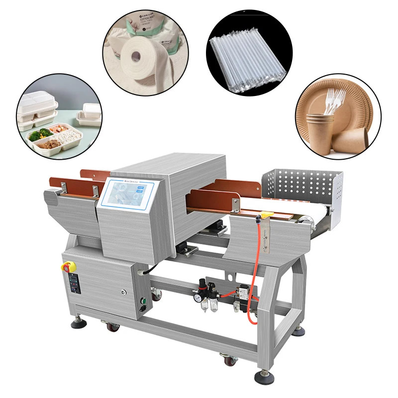 Industrial Conveyor Belt Metal Detector Machine for Food Processing Packaging Line High Sensitivity Foreign Object Inspection