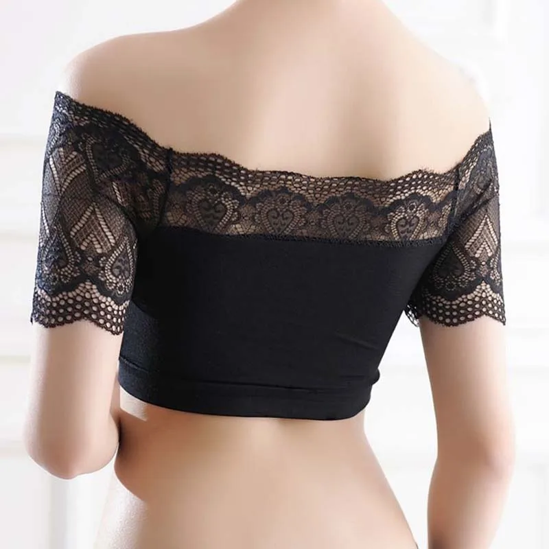 Hot Selling Anti Glare Lace Strapless Vest Sexy and Multifunctional with a Chest Cushion Wrapped Around the Top