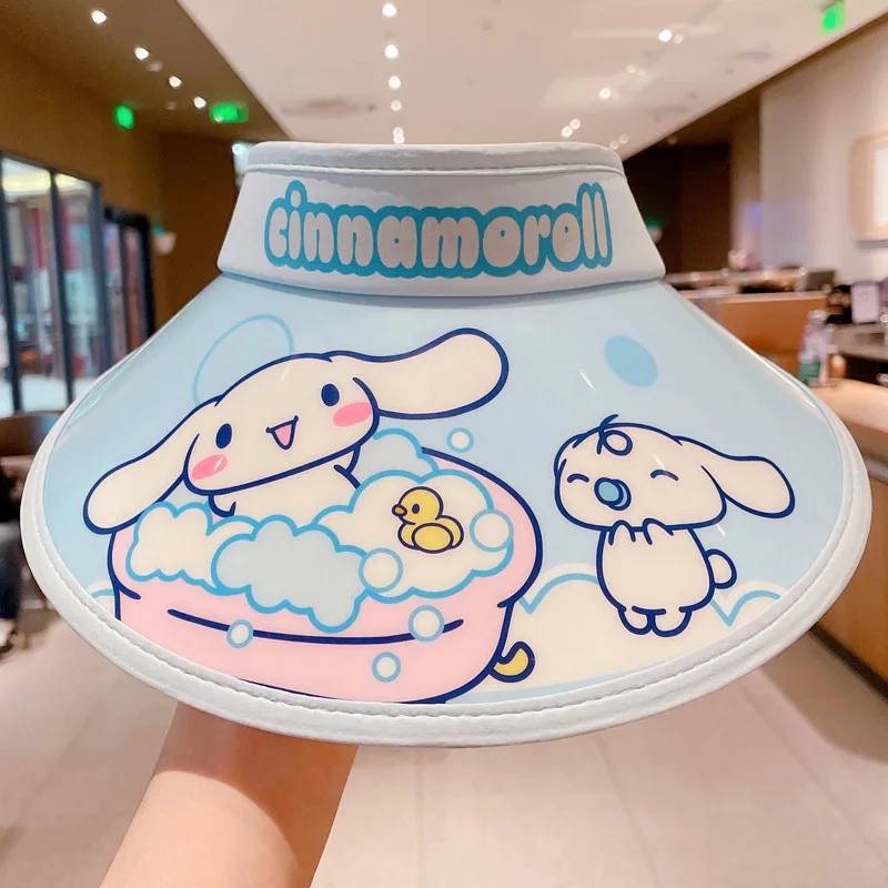 

Anime Sanrio Kuromi Cinnamoroll Sun Hat Summer Figure Sun Protection Uv Rays Sun Hat Kawaii My Melody Cartoon Sun Protection Cap