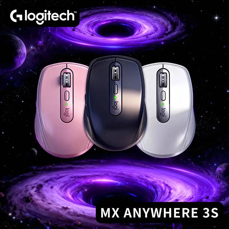 

Ergonomic Logitech MX Anywhere 3S Mouse Wireless 8K DPI Silent Click Rechargeable Portable for PC Mac Office Gaming Travel