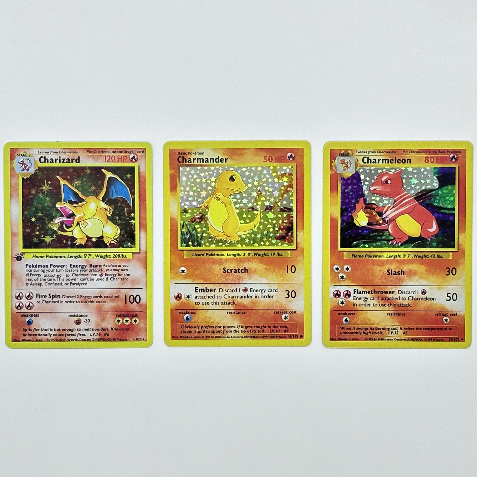 11Pcs/set Diy Self Made First Generation PTCG Charmander Bulbasaur Collection Flash Card Classic Anime Cards Gift Toys
