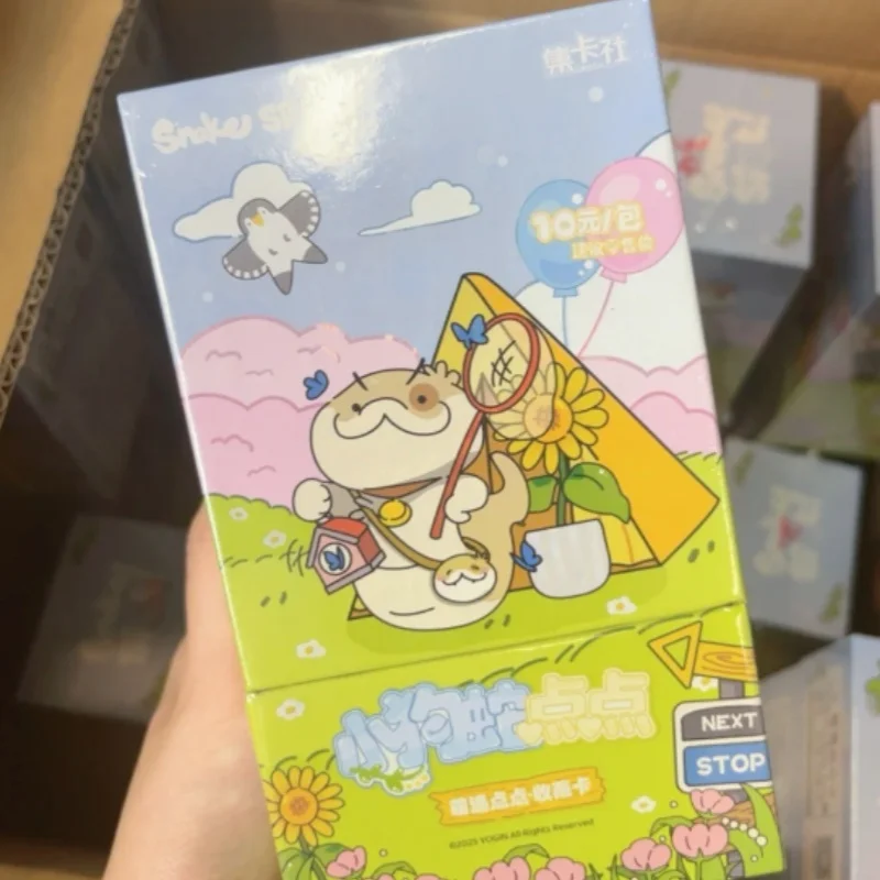 

Card.Fun Genuine Yogin Little Dog Snake Mengyu Dot Anime Peripherals Collect Card New Birthday Christmas Gift Room Decorate Toy