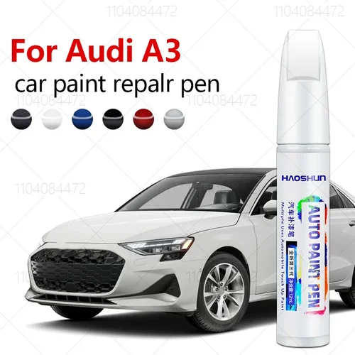 Imagen 1 del producto Para Audi A3 1996-2025 8L 8P 8V 8Y pluma de reparación de pintura removedor de arañazos DIY accesorios para automóviles negro blanco marrón gris rojo azul