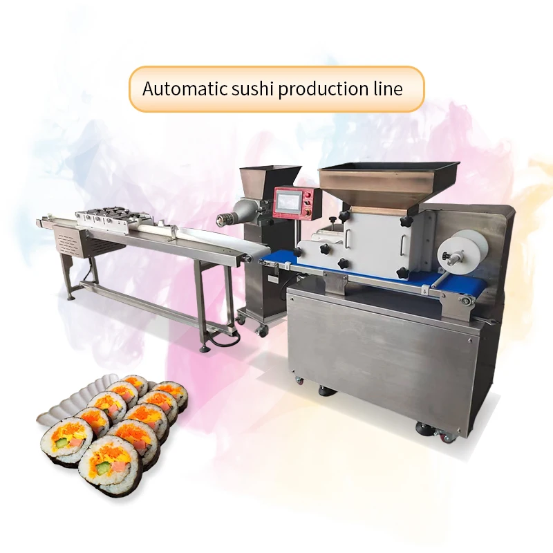 Fully Automated Small-scale Sushi Production Line, Stainless Steel Production Line Equipment with Certification.