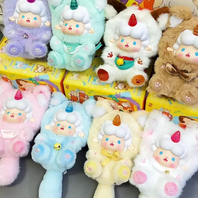 

Genuine Roll Roll Sheep Meokee Candy House Girl Vinyl Plush Doll Doll Blind Box Hand Ornaments Lovely Cure Pendant Send Friends