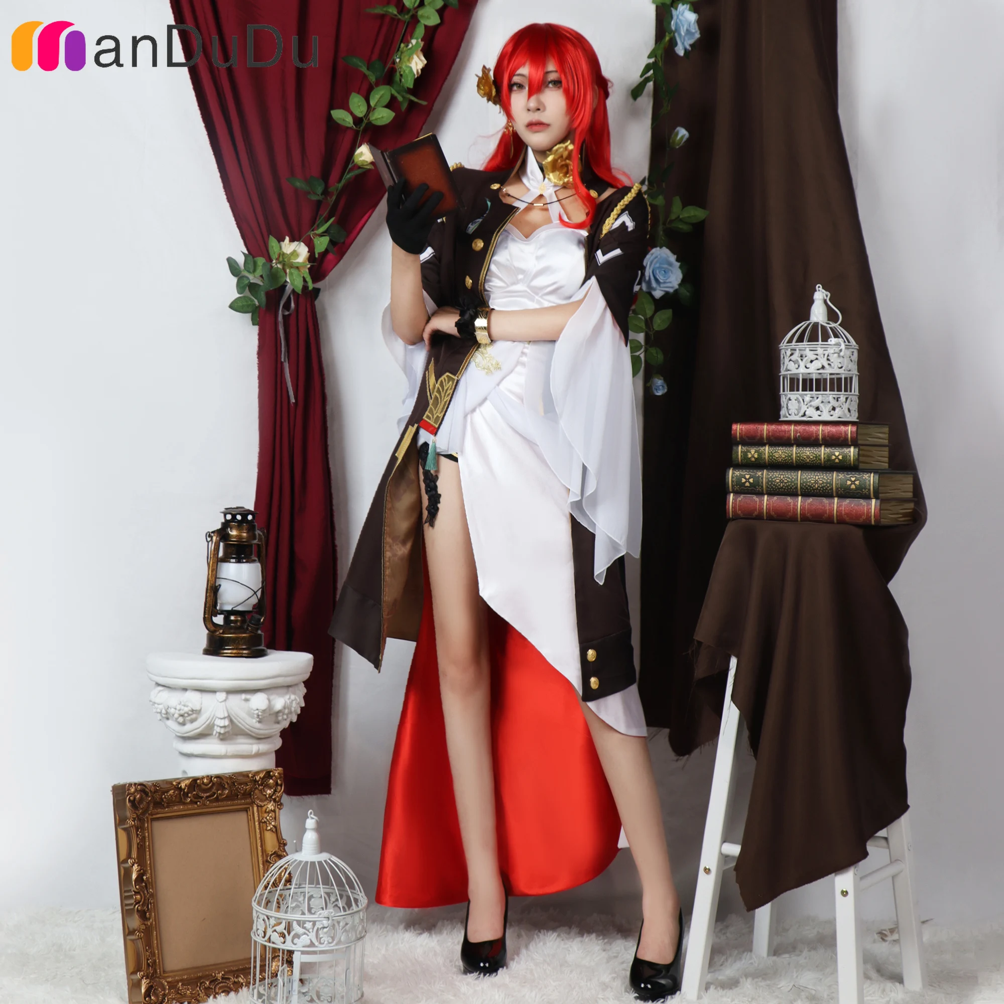 Game Honkai Impact 3rd Murata Himeko Cosplay Costume Role Play Comic Con Dress Hallowmas Party Wigs Animation Prop