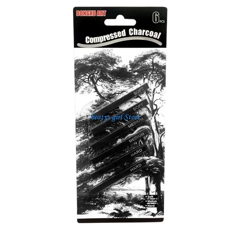 C7AB Sketching Sticks for Art Amateur Painter 2 Soft 2 2 Hard