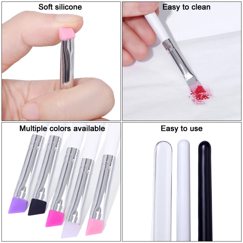 Kit de lifting de pestañas con cepillo de silicona, herramienta para separar pestañas, suministros para extensiones de pestañas 4