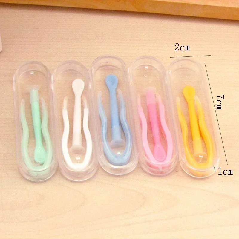 Remover Contact Lenses Inserter Color Tweezers Suction Stick Eyes Care Tool Kit Contact Lens Case Clip Stick Tweezers Pupils