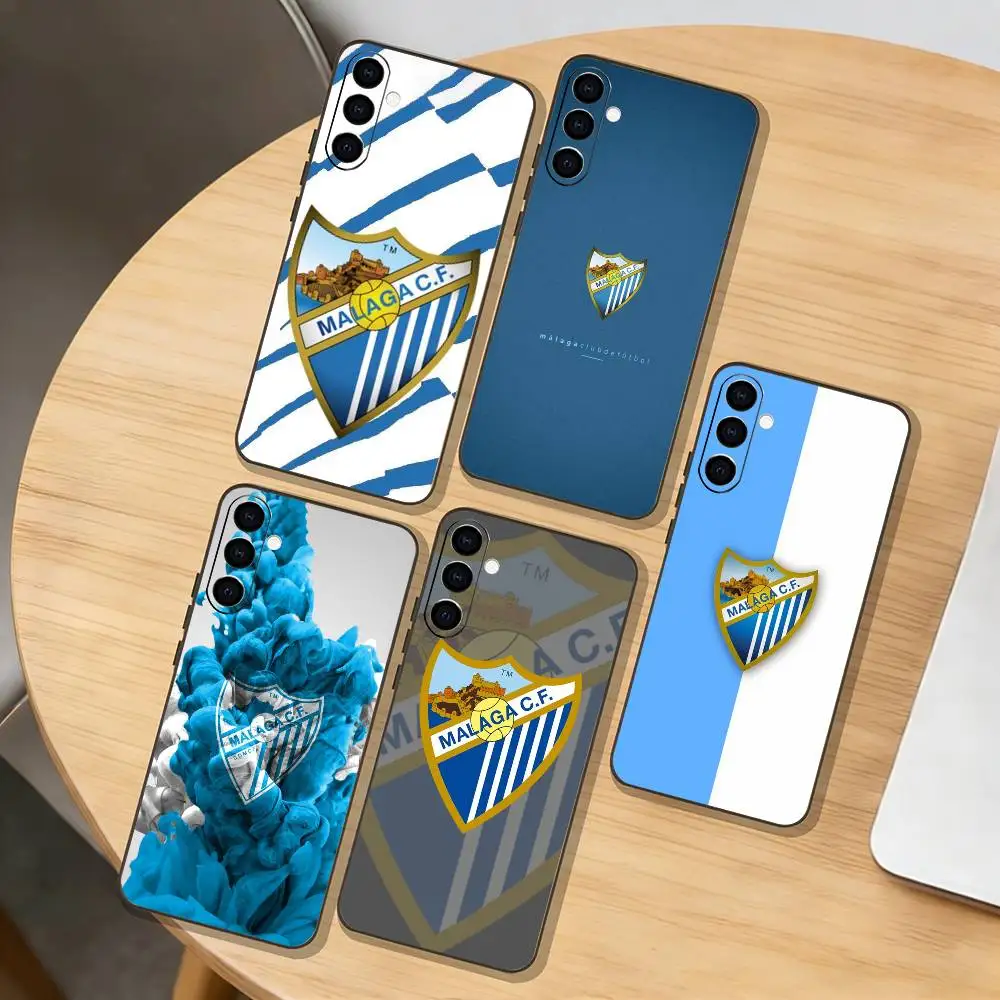 

h-Hot M-Malaga CF Phone Case For Samsung Galaxy A73,A72,A71,A70,A53,A52,A51,Others Soft Black Cover