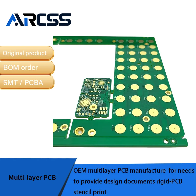 تصنيع ثنائي الفينيل متعدد الطبقات OEM لاحتياجات توفير مستندات التصميم طباعة استنسل PCB الصلبة