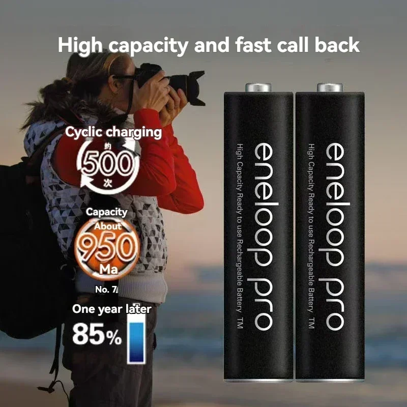 

8-32PCS100% NEW Panasonic Eneloop Original Battery Pro 1.2V AAA 900mAh NI-MH Camera Flashlight Toy Rechargeable Batteries