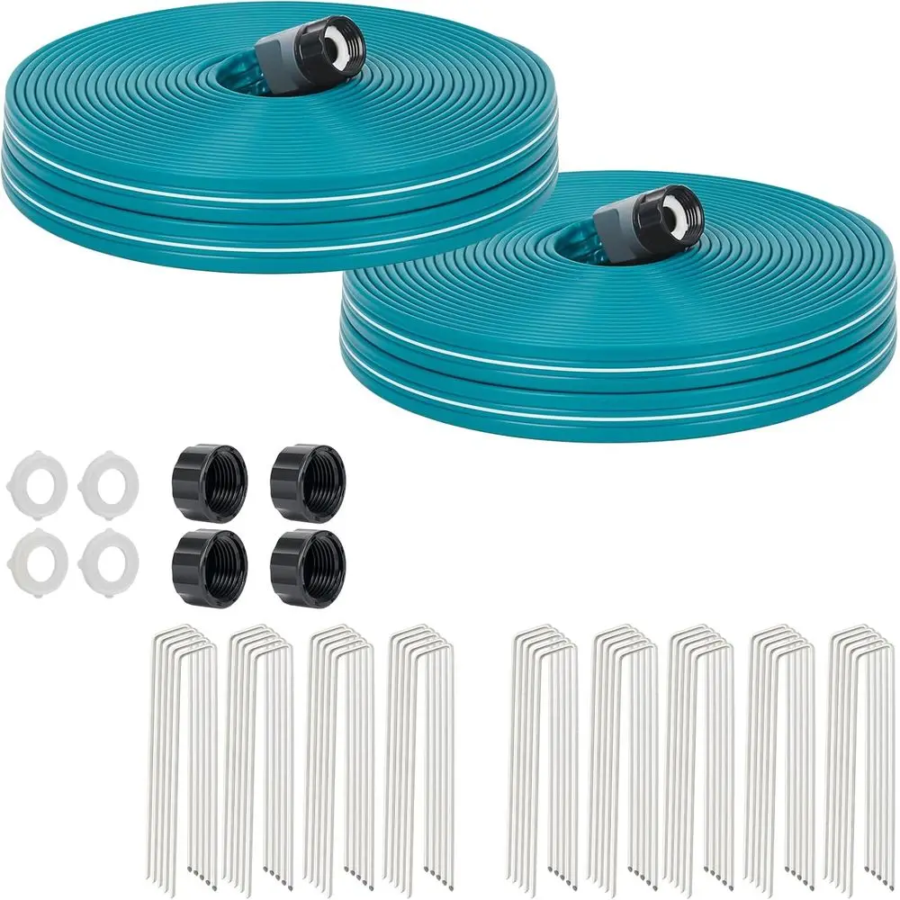 

Шланг разбрызгивателя 75 футов, 2 шт. в упаковке для полива садового газона с кольями