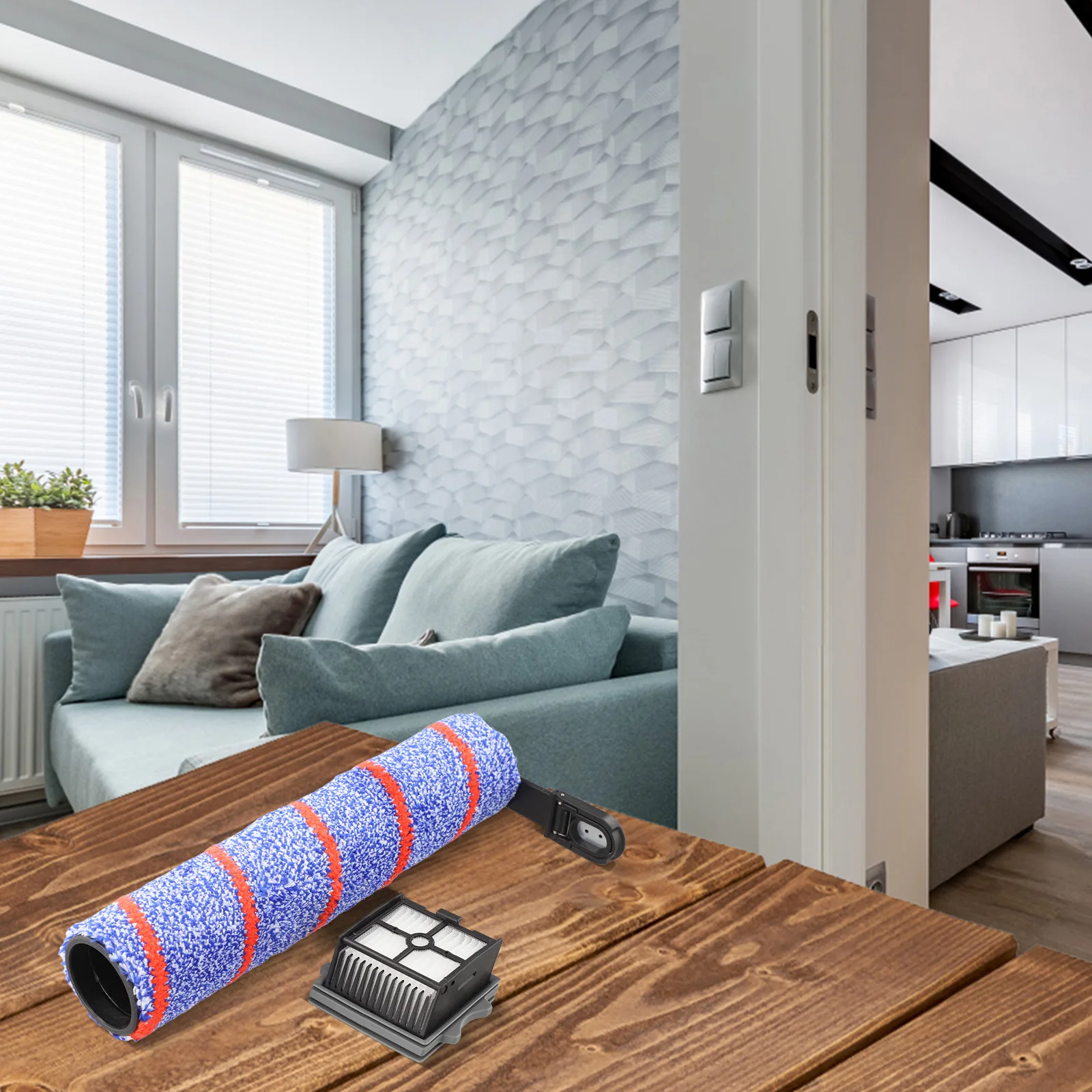 

1 основная щетка, 1 фильтр для Tineco Floor One S7 Artist / Tineco Floor One Stretch S6, аксессуары для пылесоса