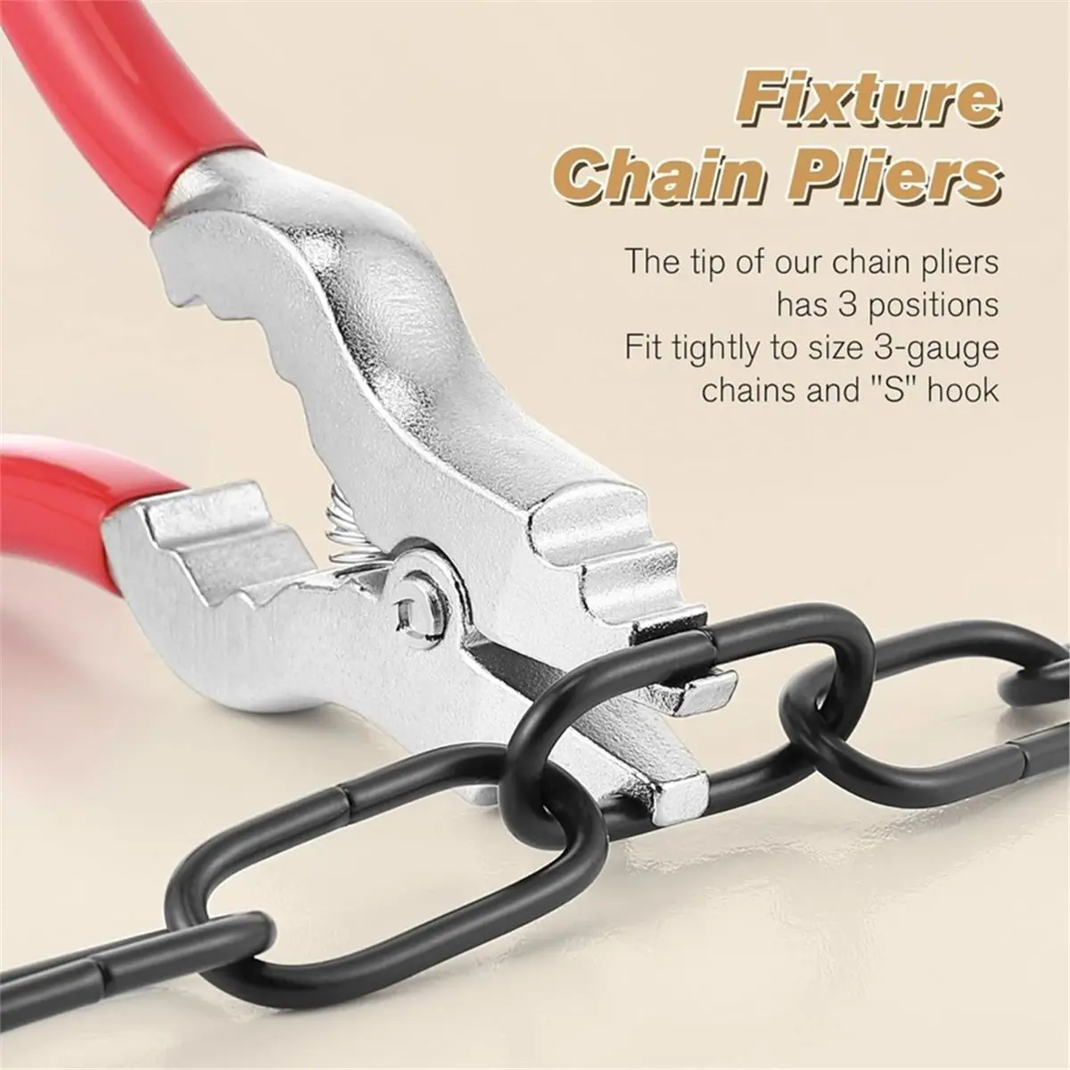 2026 New Chain Pliers,7Inch Fixture Link Pliers,Light Link Tool with Rubber Grip for Chandelier Shackle Light Fixture Accessorie