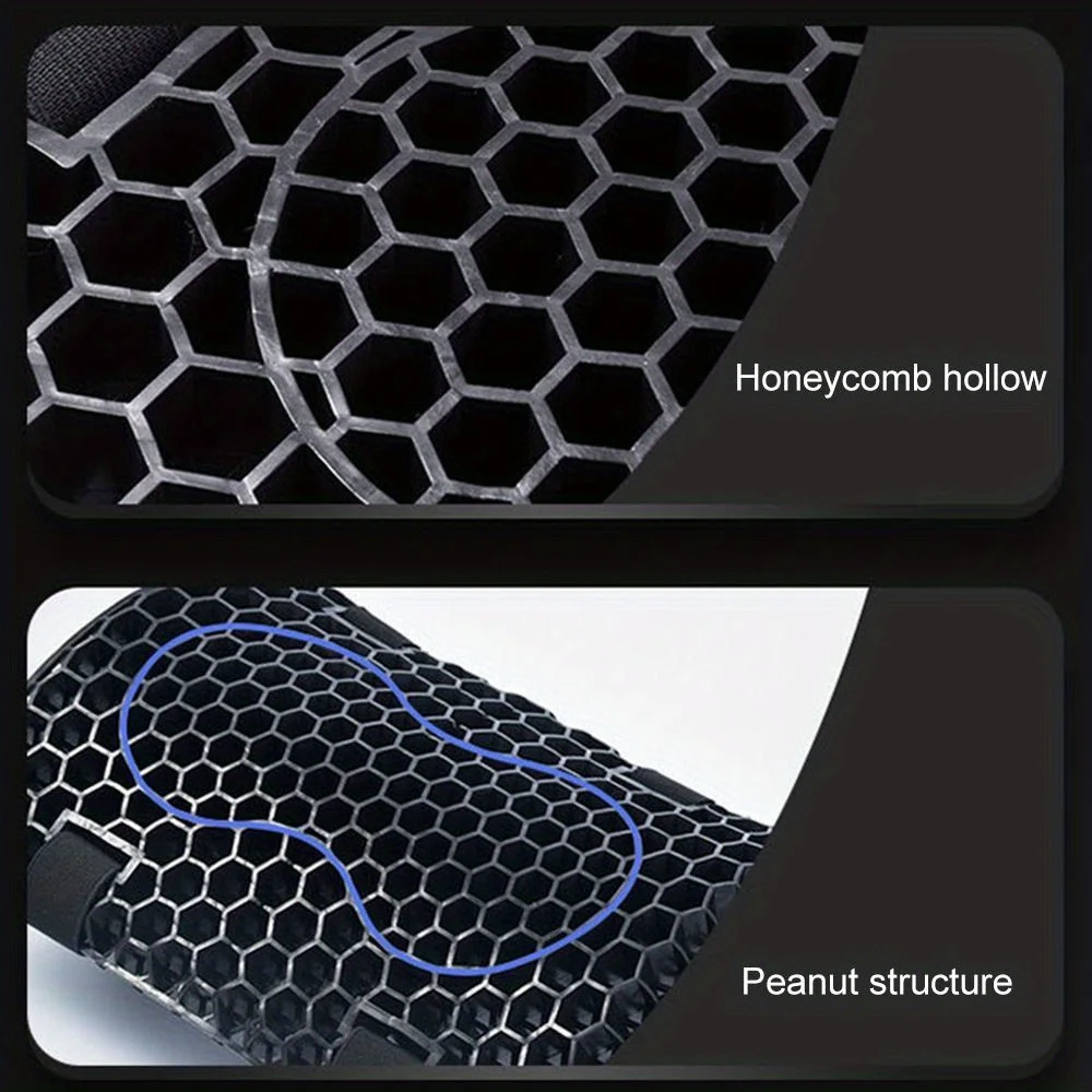 وسادة جل على شكل قرص العسل للدراجات النارية، مريحة عالمية، ممتصة للضغط، وسائد قابلة للتنفس