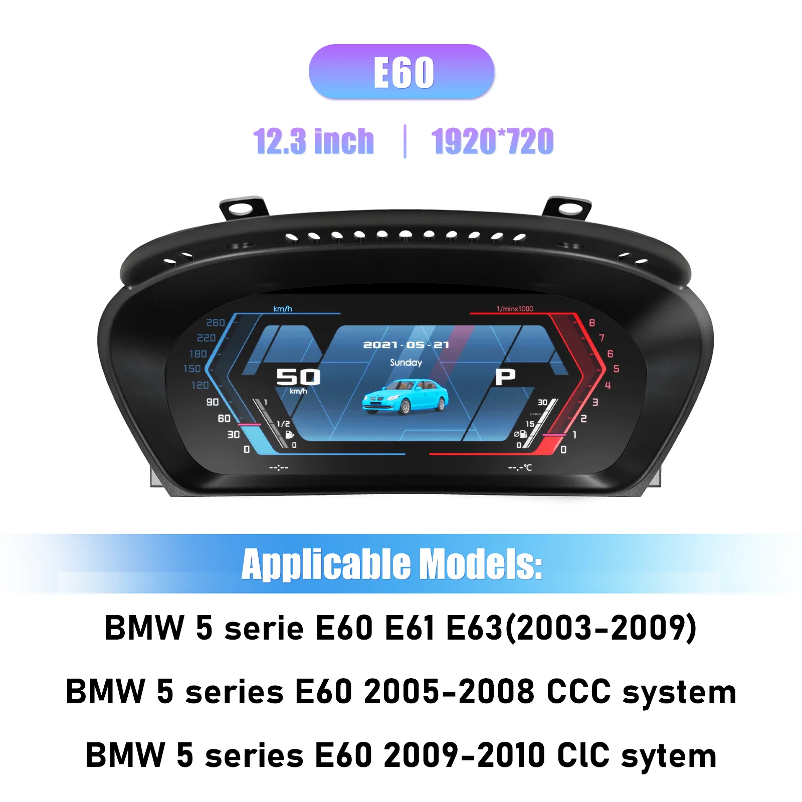 Digitale Dashboard Cluster Voor BMW 5 6 7 Serie GT-F07 F10 F11 F01 F02 F30 F31 E60 E61 E63 Instrumentenpaneel Virtuele Cockpit