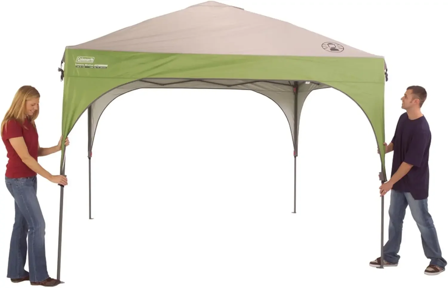 Sun Shelter with Instant Setup, Sun Shelter with Wheeled Carry Bag Sets Up in About 3 Mins, 7x5ft, 10x10ft