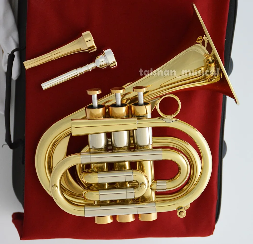 Performance  Dizzy's Heavy Customizable Pocket Trumpet Free Shipping & 2 Mouthpieces