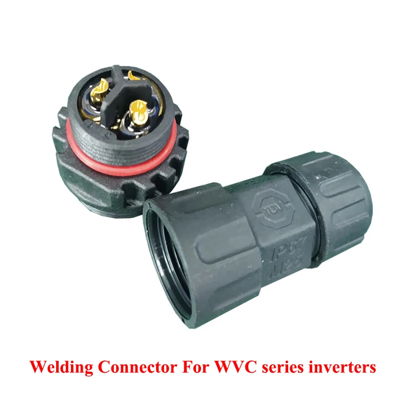 WVC2800W 1600 واط 1200 واط 700 واط 600 واط WVC سلسلة الشمسية مايكرو على شبكة عاكس الطاقة ذكر أو موصل سالب للاتصال كابل