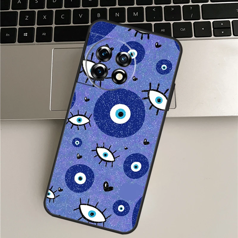 이블 아이 럭키 아이 블루 케이스, 원플러스 11, 10, 9 프로, 10T, 9RT, 에이스 프로, 원플러스 노드 2, 2T, N20, N10, CE, 2 라이트 커버