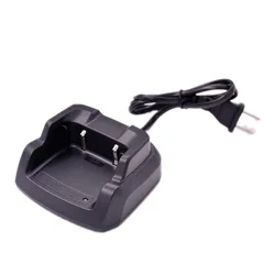 QUANSHENG UVK5 Desktop Charger Base AC Plug 100-240V Extend Cable for K5 Walkie Talkie Accessory Power Supply Replacement