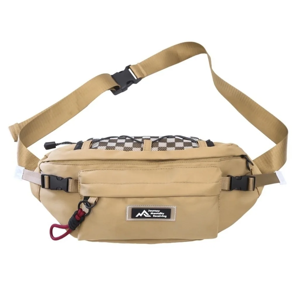 

Casual Men's Chest Bag Waterproof Large Capacity Nylon Shoulder Bag Lightweight Adjustable Strap Crossbody Fanny Pack Travel