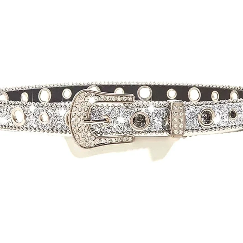 

Shinning Buckle Belt Woman Y2k Girls Locomotive Belt for Jeans Skirt Wholesale