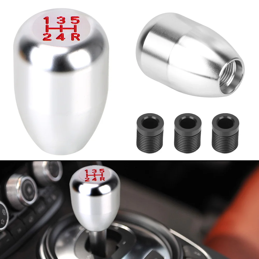 

For Manual Transmission Replacements Car Accessories JDM MT Gear Stick Shifter Racing 5 Speed Gear Shift Knob Aluminum Alloy