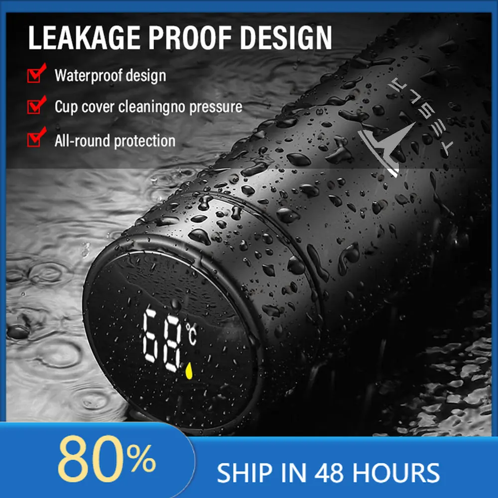 

Автомобильные наклейки, интеллектуальный дисплей температуры, термокружка, термос из нержавеющей стали, подарок для Tesla Model 3 Model S X Space