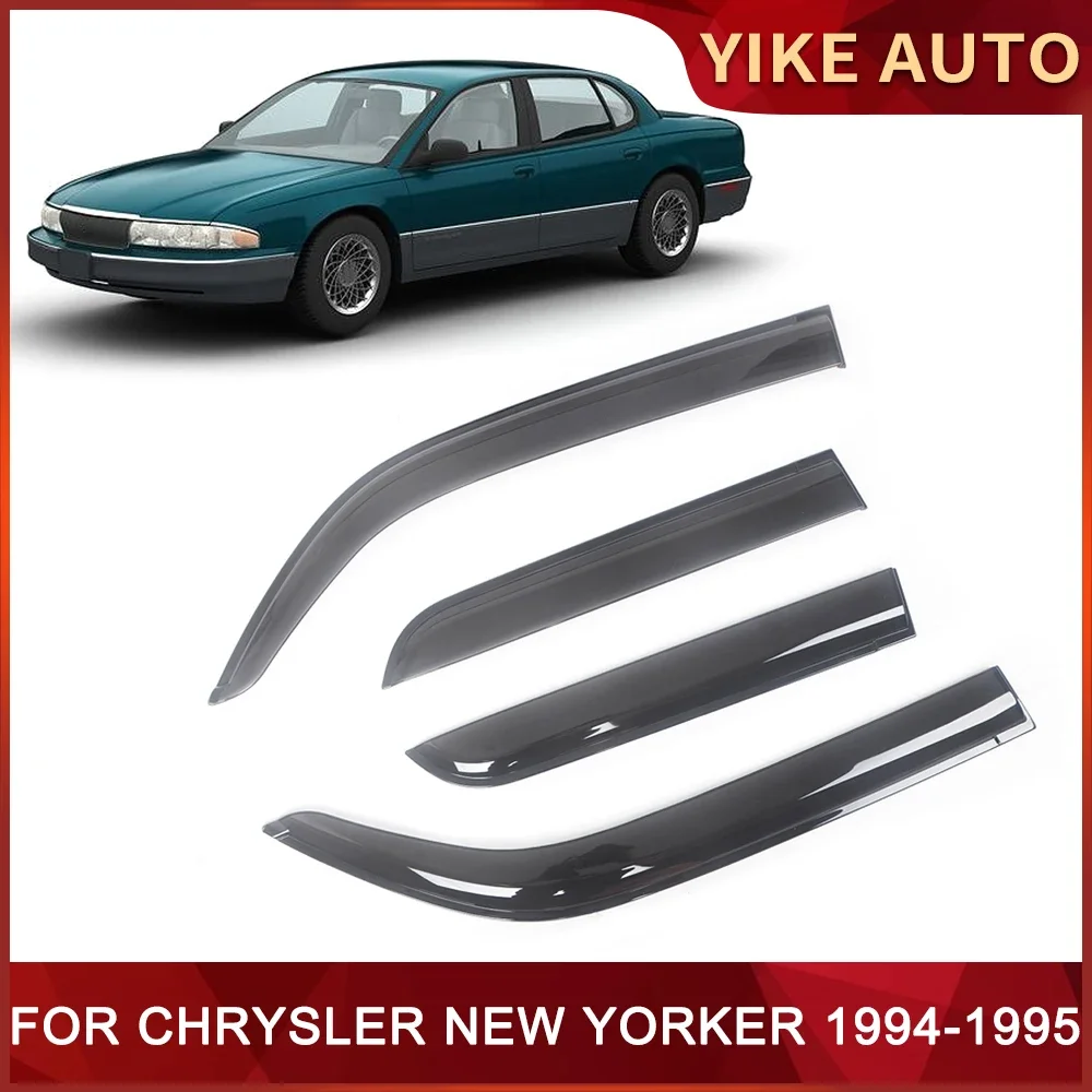 Visera de ventana para CHRYSLER NEW YORKER 1994-1995, visera de puerta resistente al agua, protectores contra la lluvia y el sol, deflectores de viento para ventana lateral, Auto