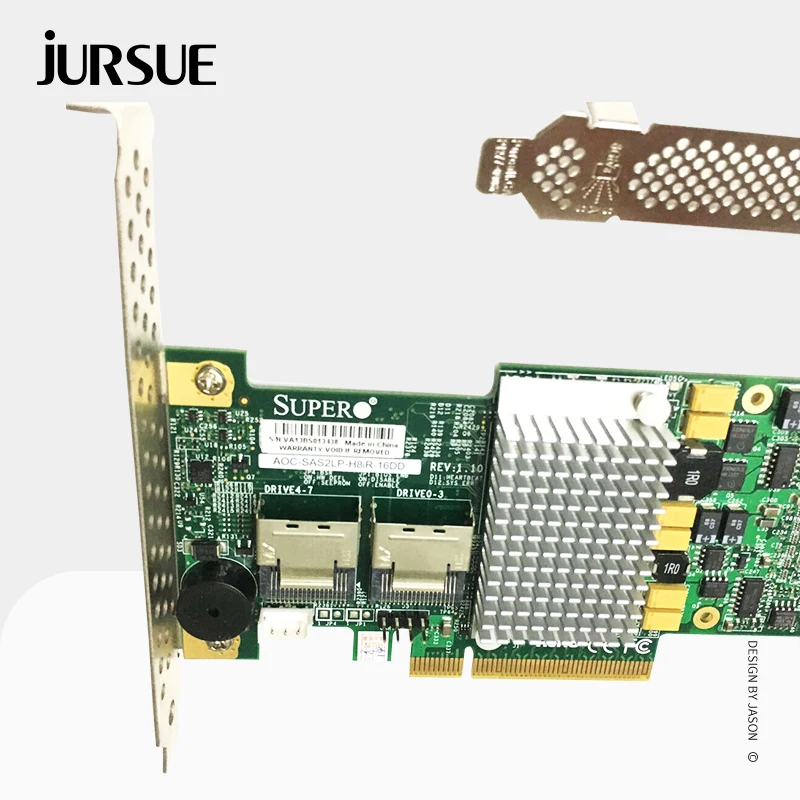 Imagem -02 - Supermicro Aoc-sas2lp-h8ir Cartão Controlador Raid Sas Sata Pci e Raid Expansor Aoc-sas2lp-h8ir