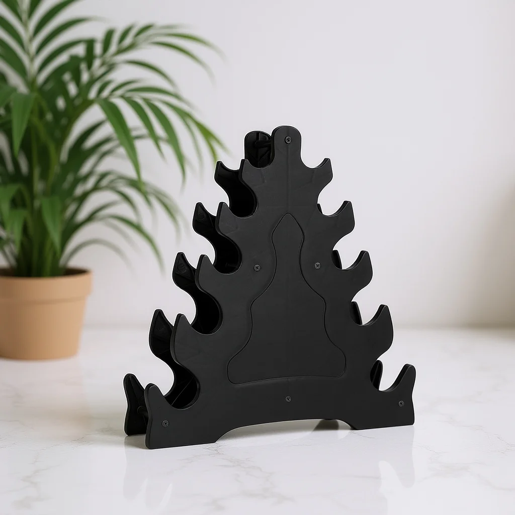 SUPVOX-estante de almacenamiento para mancuernas de 5 niveles, soporte de peso triangular resistente, organizador compacto de equipos de Fitness para gimnasio en casa