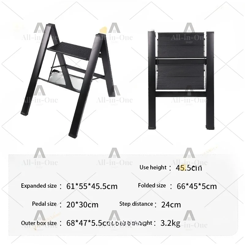 Hot Selling Adjustable Tripod Ladder Aluminum Double Step Home Stair Lift
