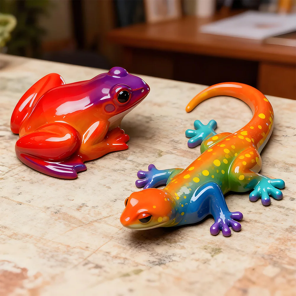 Turtle Aromatherapy Candle Silicone Mold DIY Lizard Frog Animals Gypsum Resin Molds Home Ornaments Decoration view 3