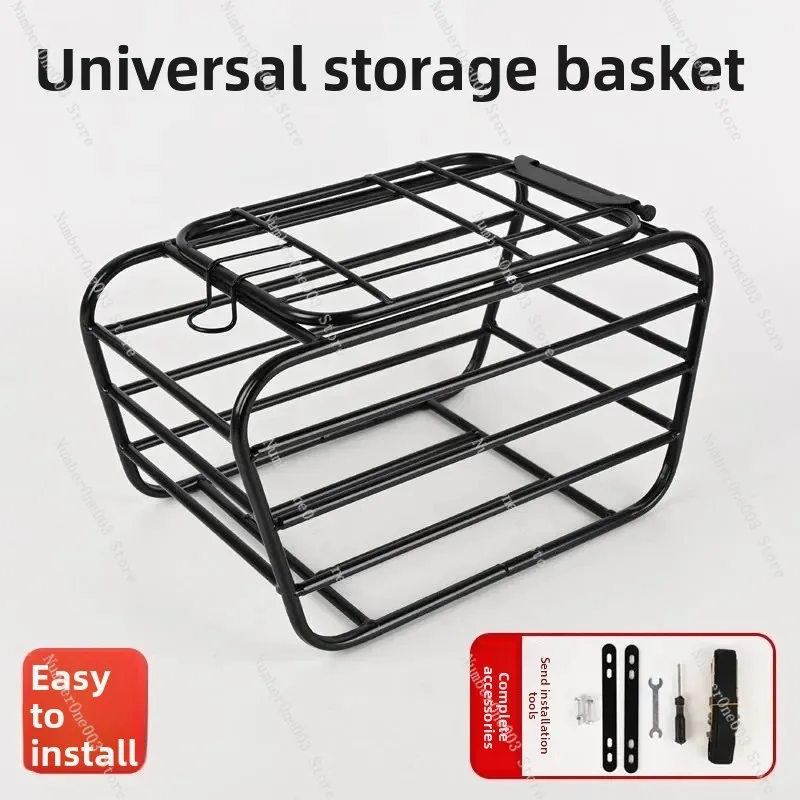 Bicycle Basket With Dog Artifact Mountain Bike Rear Seat Rack Pet Seat Bicycle Dog Car Basket Extra Large Universal Frame view 2