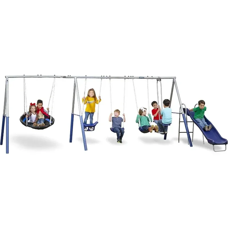 XDP RECREATION Swing Set outdoor patio furniture  garden swing Suitable for gardens courtyards parks