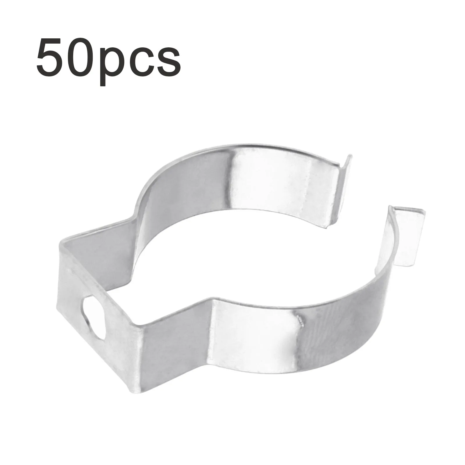 

50pcs T8 U Clips Holder Bracket Light Fixture Mounting Bracket Accessories for LED Light Bulbs /Fluorescent Tube / Pipe Clamps